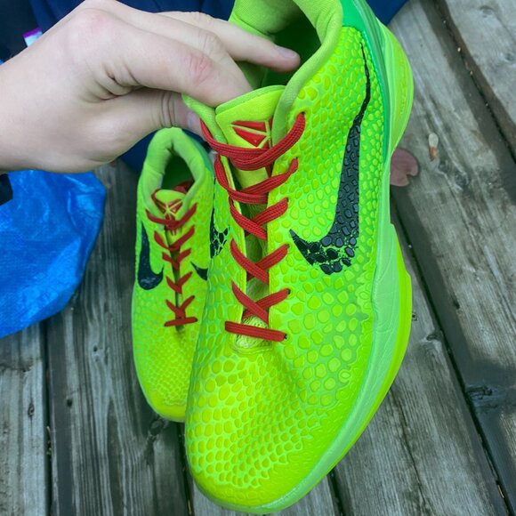 2020 Nike Kobe 6 Grinch Size 11 Green Apple Mens Shoes Bryant - Picture 7 of 16